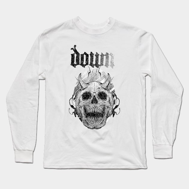 Down, Mad Band Long Sleeve T-Shirt by Zaemooky